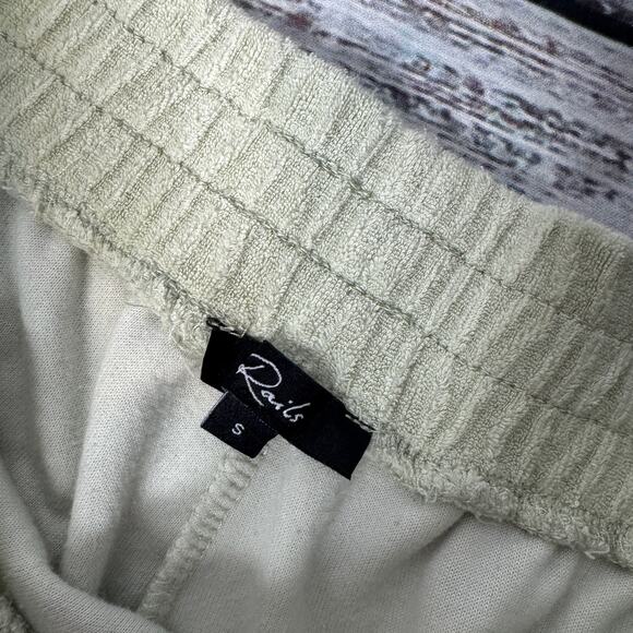 Rails Jane Shorts Sage Green Terry Cloth Sm - Picture 3 of 4